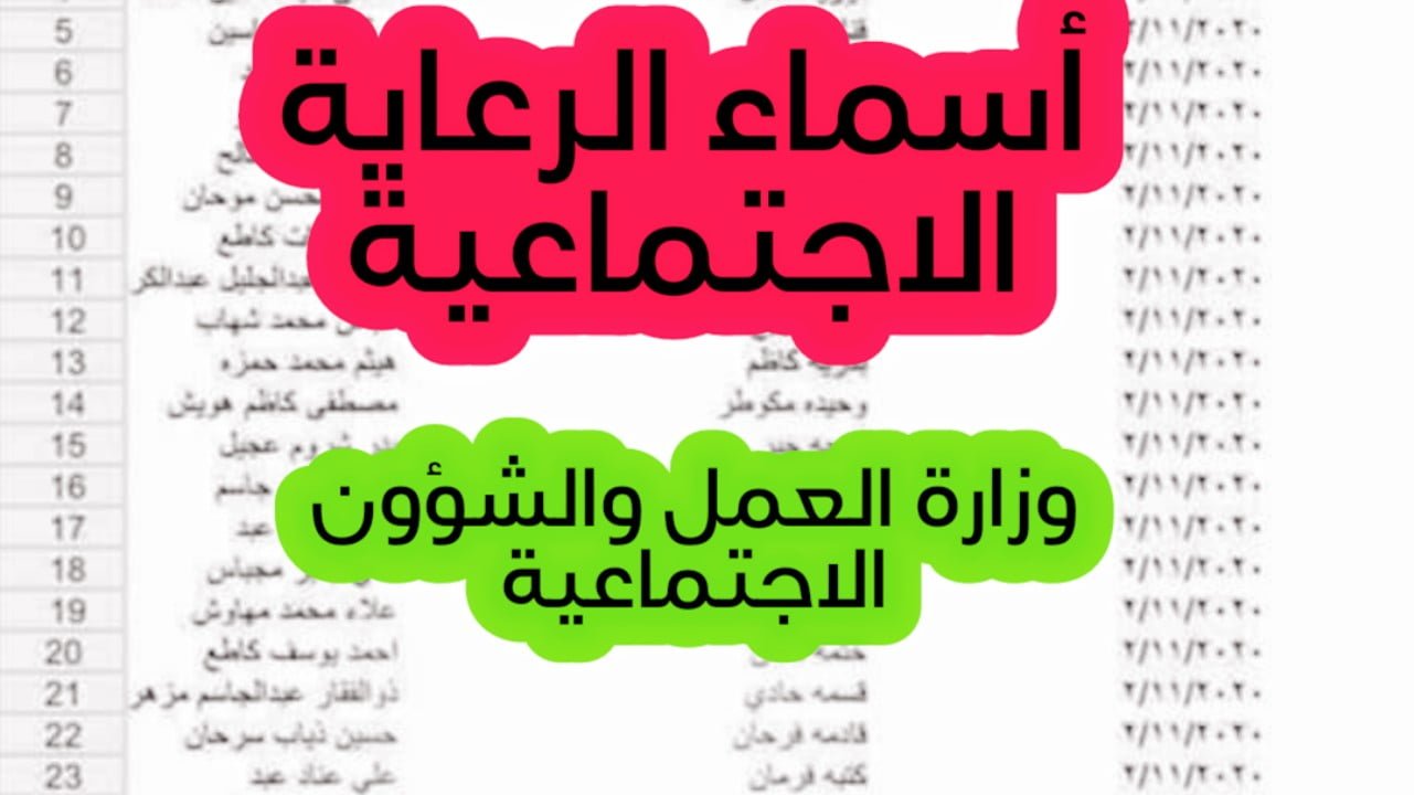 ” من هنا” طريقة الاستعلام عن اسماء المشمولين بالرعاية الاجتماعية الوجبة الأخيرة عموم المحافظات العراقية 2024 عبر منصة مظلتي