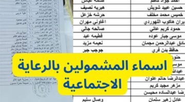 الاستعلام عن المشمولين بالرعاية الاجتماعية الوجبة الأخيرة