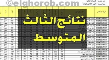 نتائج الثالث متوسط دور اول العراق 2024 لعموم المحافظات 800x500 1