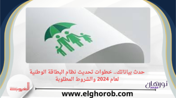 بياناتك. خطوات تحديث نظام البطاقة الوطنية لعام 2024 والشروط المطلوبة